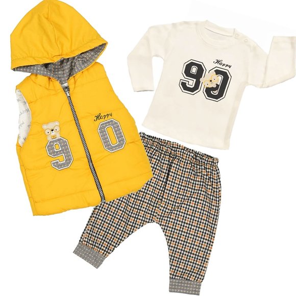 NEW with Tags Baby Clothing 3-Piece Cotton Set for Newborn Baby Girls and Boys - Picture 1 of 8